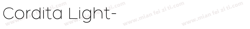 Cordita Light字体转换